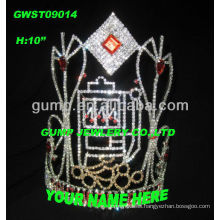 Corona personalizada de la tiara del Rhinestone